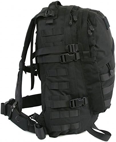 Highland Tactical Men's Stealth Heavy Duty Tactical Backpack | One Size