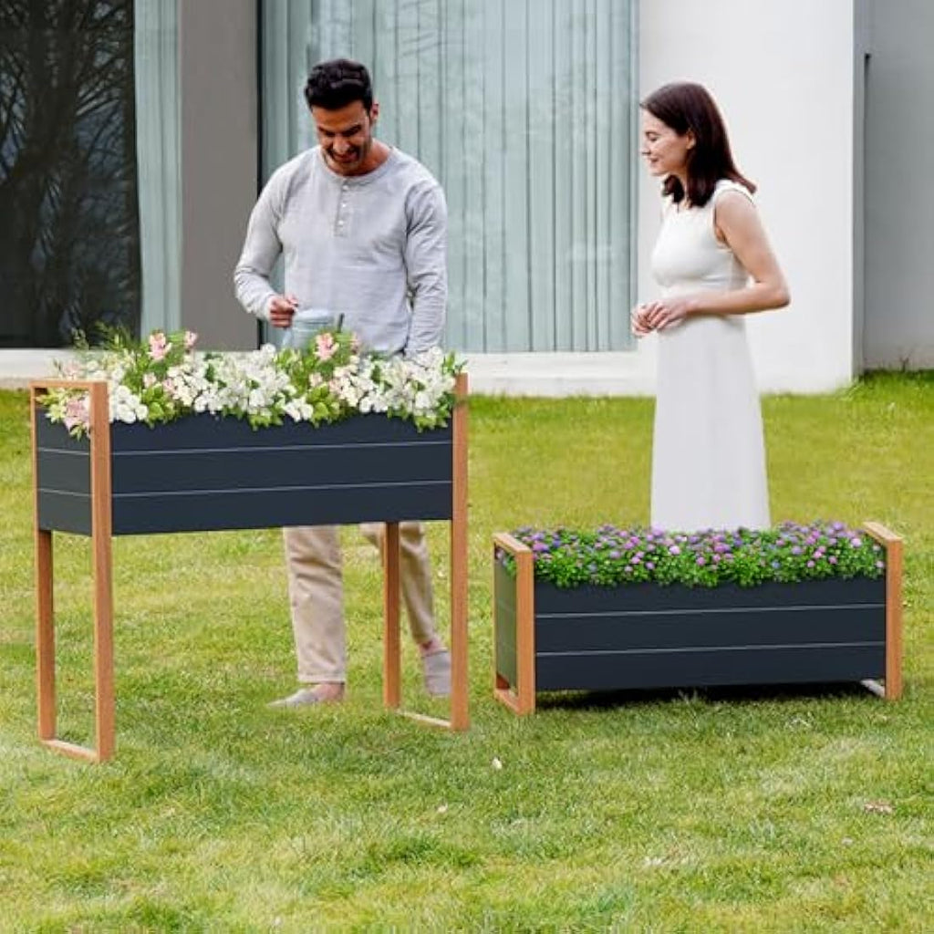Metal Raised Garden Bed – Elevated Planter with Drainage