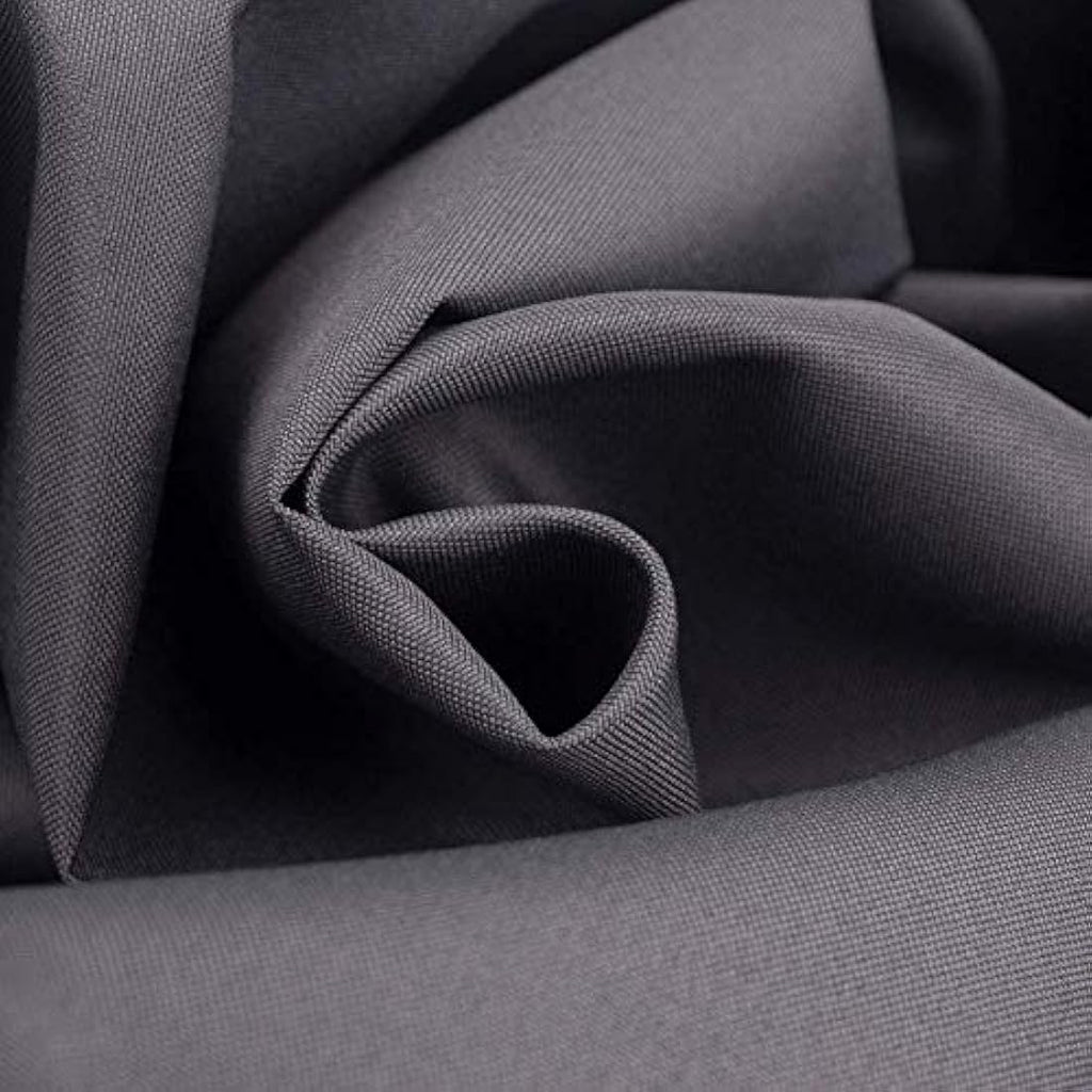 Charcoal Grey Extra Wide Waterproof Polyester Shower Curtain
