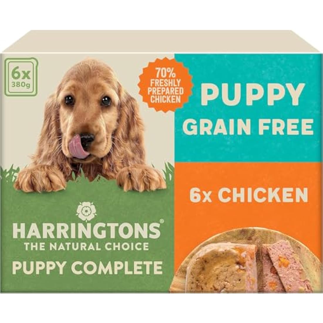Harringtons Grain Free Puppy Wet Food – Chicken & Potato 6x380g