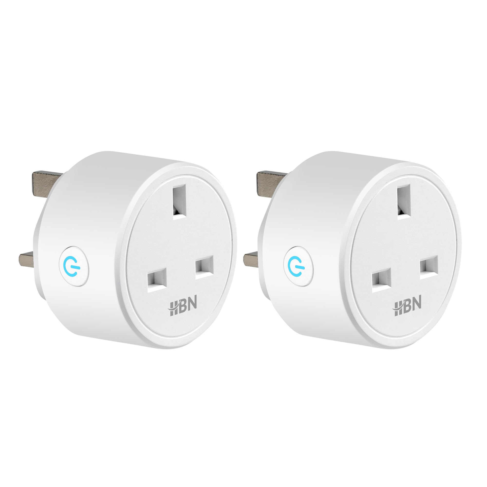HBN Smart Plug WiFi Socket for Alexa & Google Home, 13A - 2 Pack