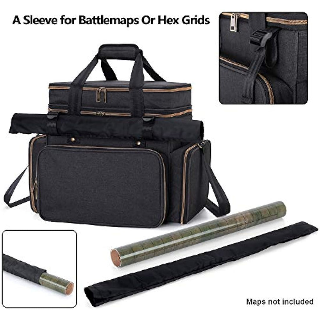 Trunab Tabletop RPG Adventurer's Bag | DND Bag with Miniature Storage