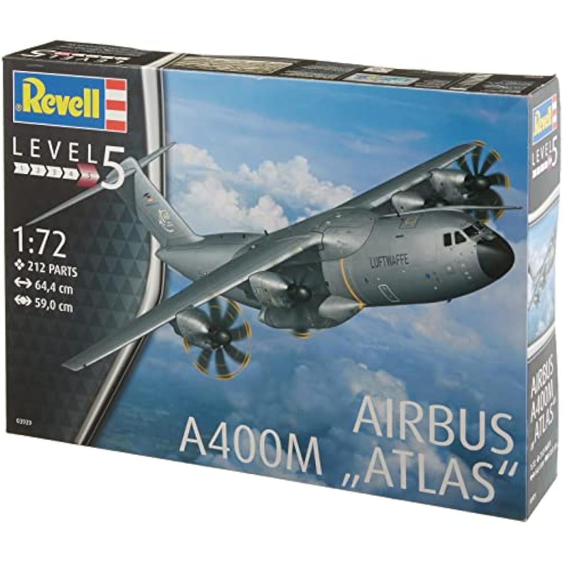 Revell Airbus A400M ATLAS 1:72 Scale Plastic Model Kit – 212 Pieces