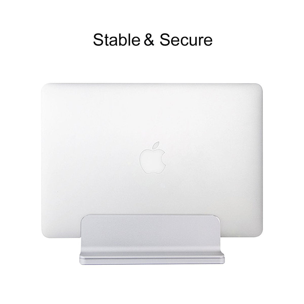 MOSISO Vertical Laptop Stand, Adjustable Aluminum Alloy Holder, Silver - image 2