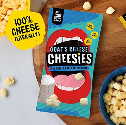 Cheesies Goat's Cheese Crunchy Keto Snack - High Protein (12 x 20g)
