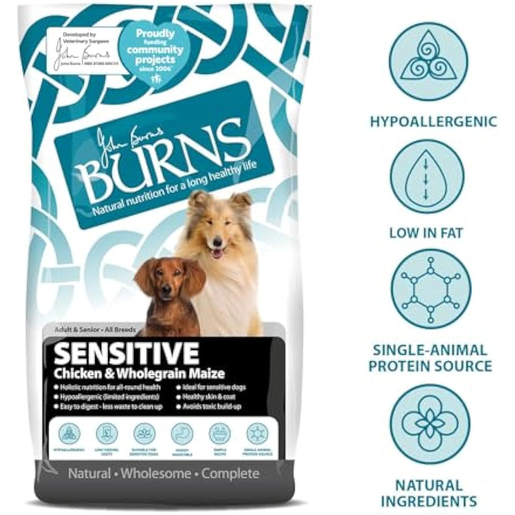 Burns Pet Nutrition Hypoallergenic Chicken Dry Dog Food - 6kg
