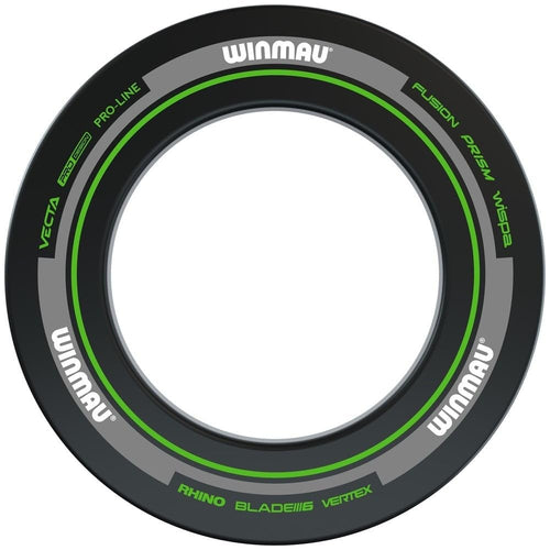 Winmau Dartboard Surround Ring - Black and Green Foam Wall Protector