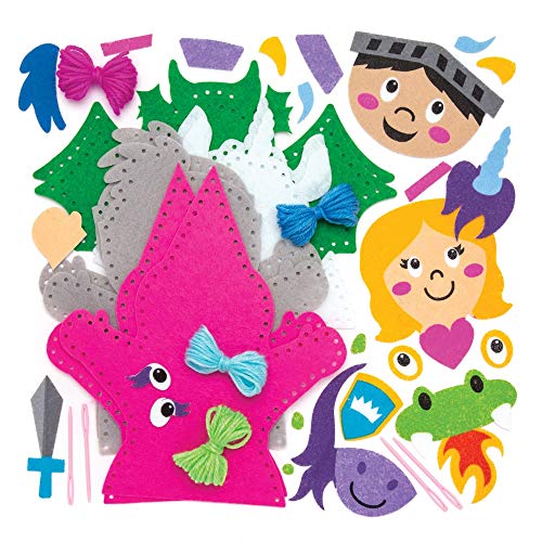 Fairy Tale Hand Puppet Sewing Kits for Kids - Pack of 4