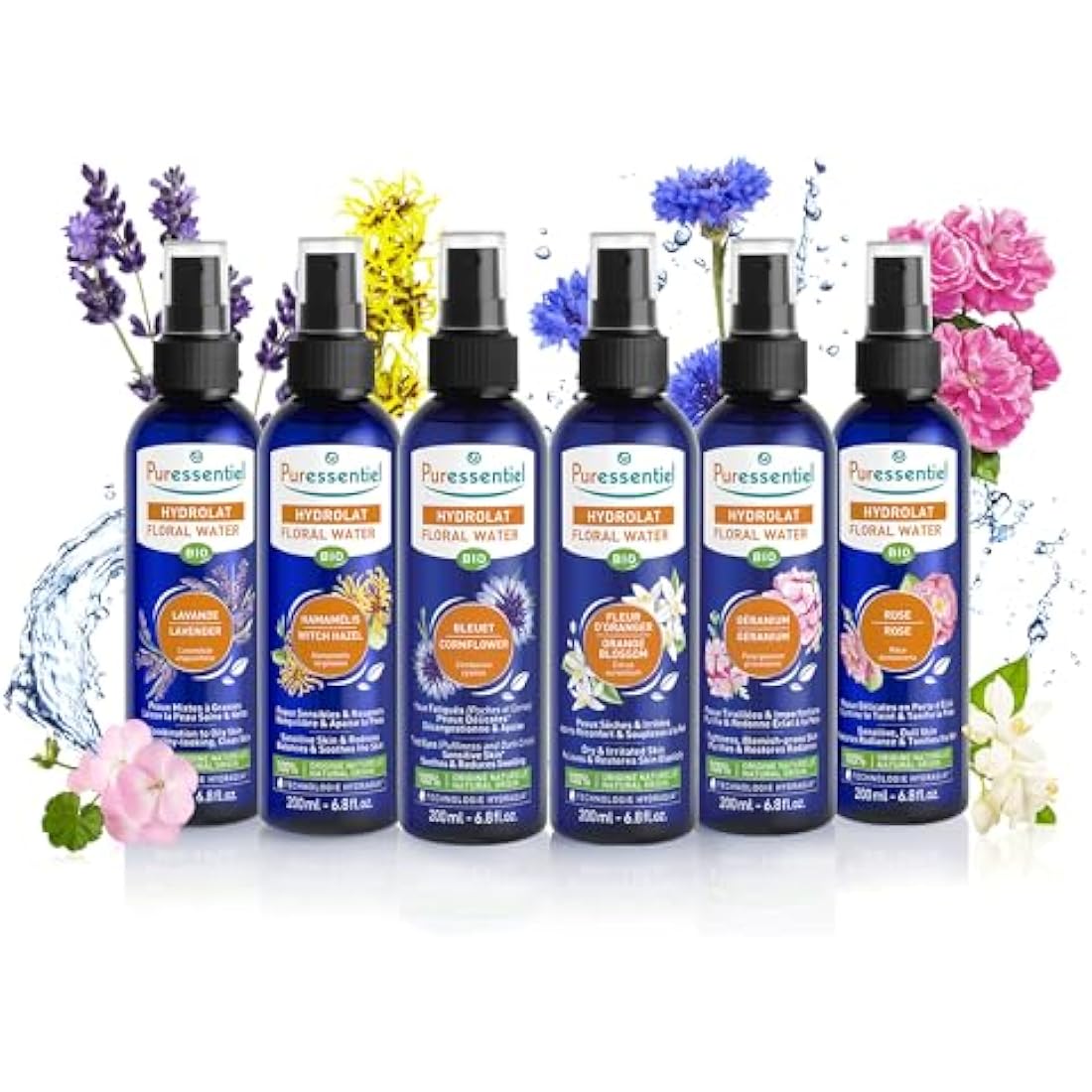 Puressentiel Organic Rose Hydrolat – Steam Distilled Natural Toner 200ml