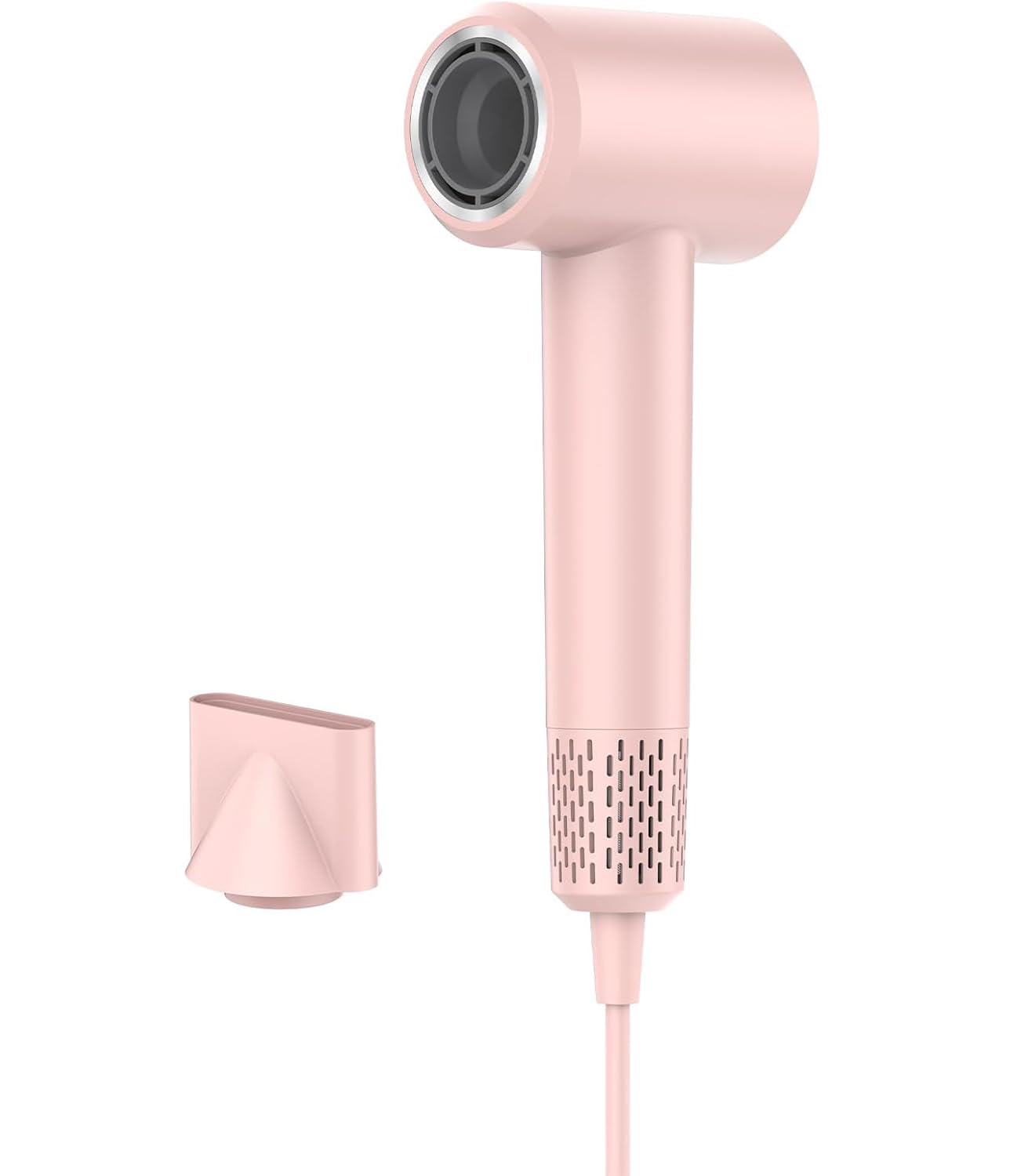 LKV Ionic Hair Dryer – 110,000 RPM Brushless Motor Fast Drying – Pink