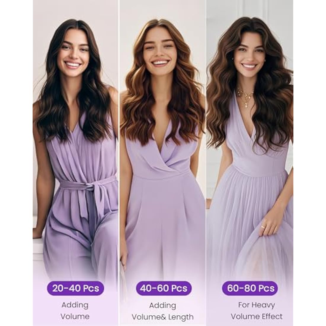 LaaVoo Tape in Hair Extensions | Remy Human Hair Balayage 14 Inch