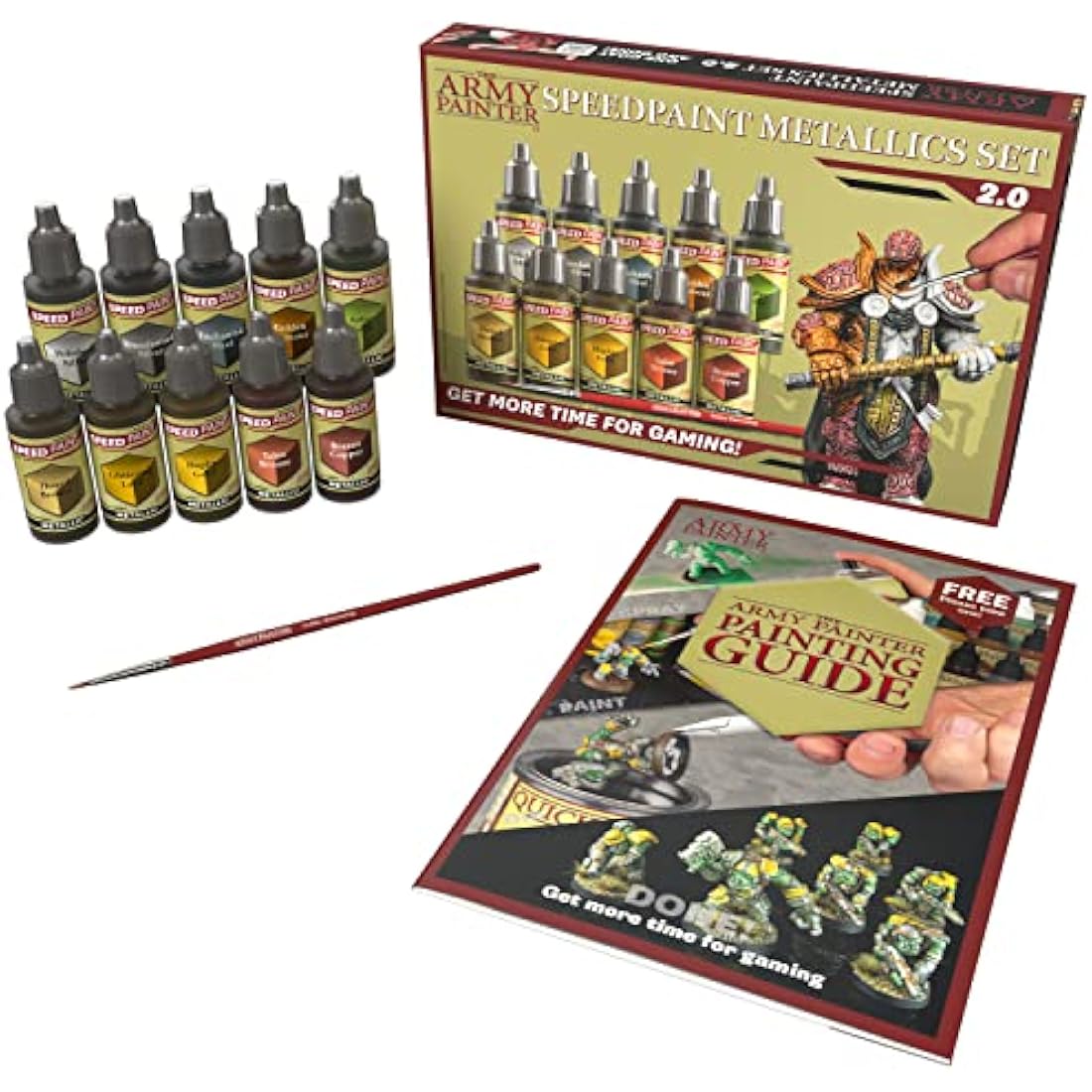 The Army Painter Speedpaint 2.0 Metallics Set - 10 Acrylic Model Paints