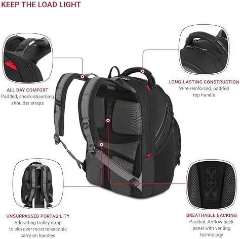 Wenger Synergy 16'' Laptop-Rucksack – Gepolstertes Fach & Tablet-Tasche