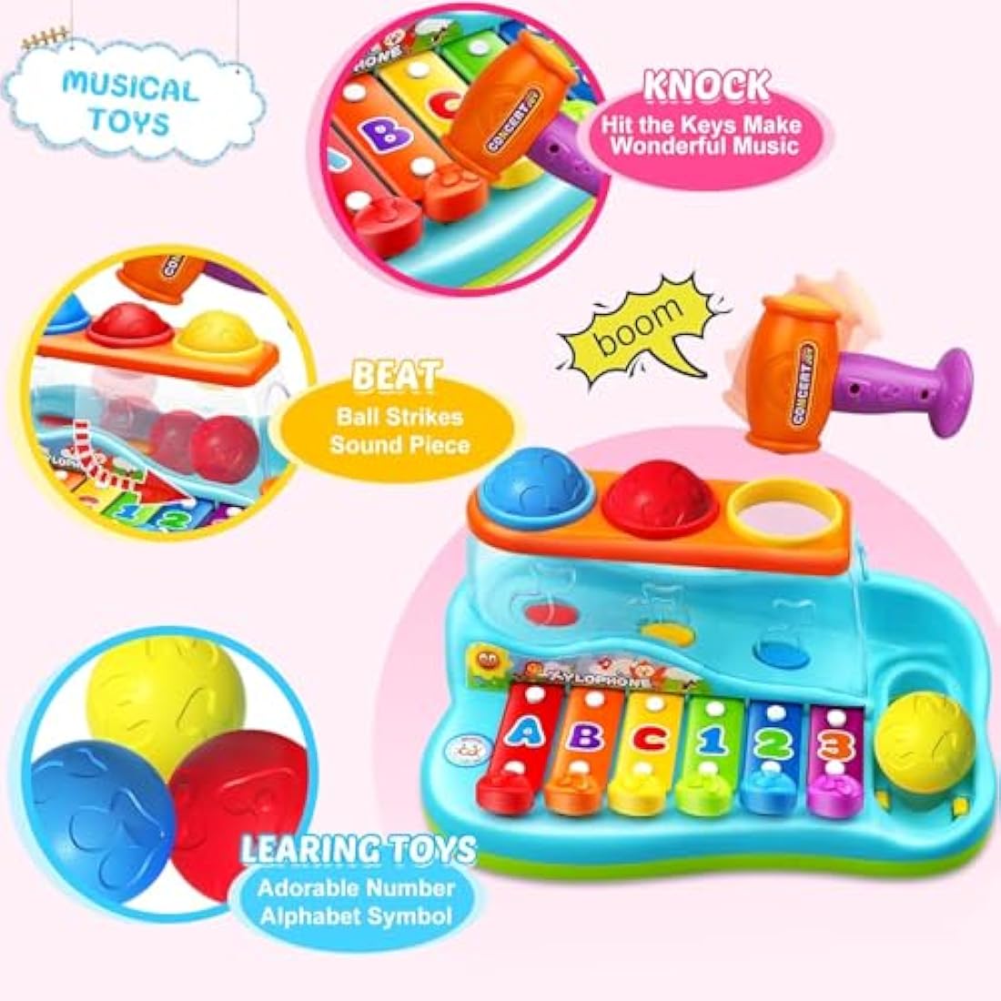 Baby Xylophone – Montessori Pound & Tap Educational Toy