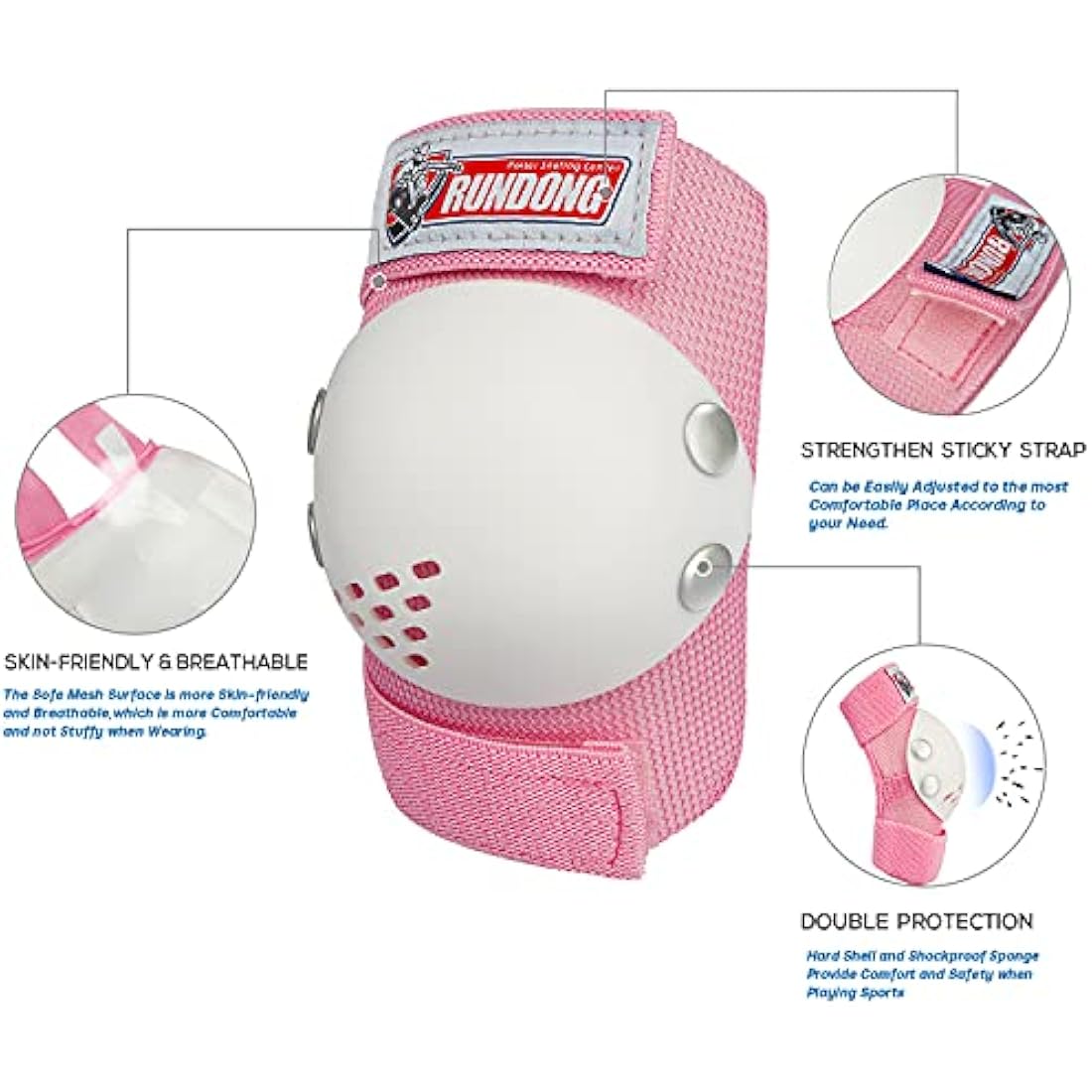 Kids Protective Gear Set – Knee, Elbow & Wrist Pads for 3-15Y