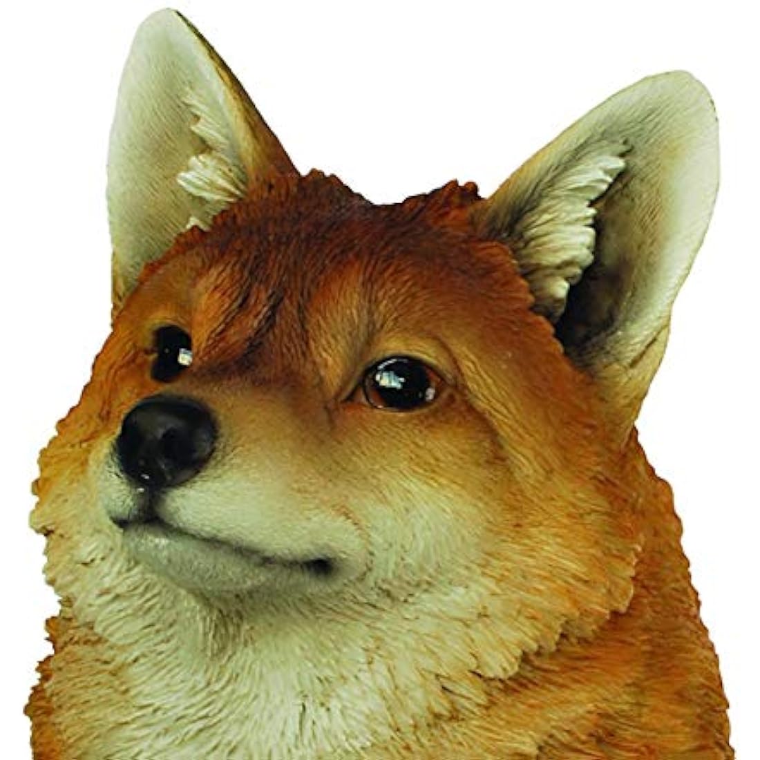 Vivid Arts Sitting Fox Garden Ornament – Frost Resistant Resin Statue