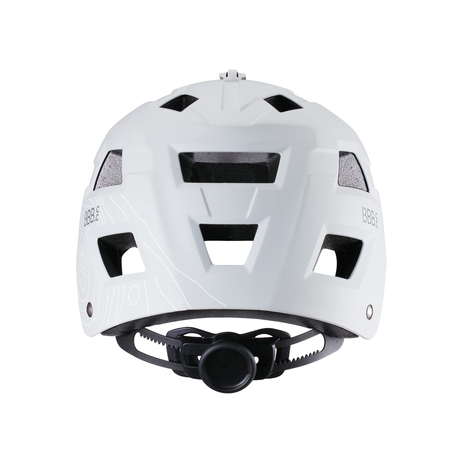 BBB Cycling Nanga MTB Helmet – ABS Shell with Camera Mount, Off White