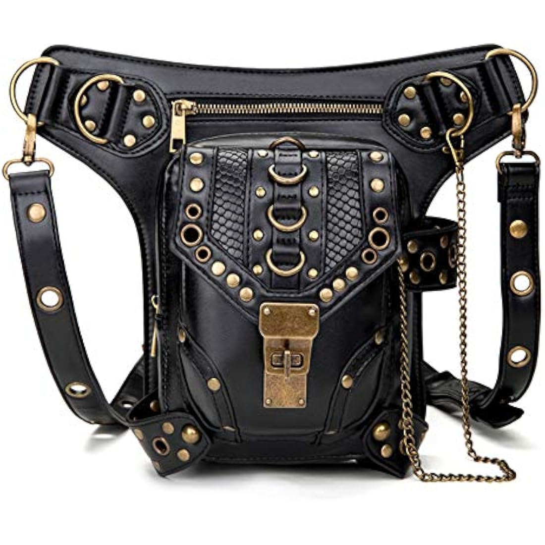 FiveloveTwo Tactical Drop Leg Bag | Steampunk Waist Pack & Messenger