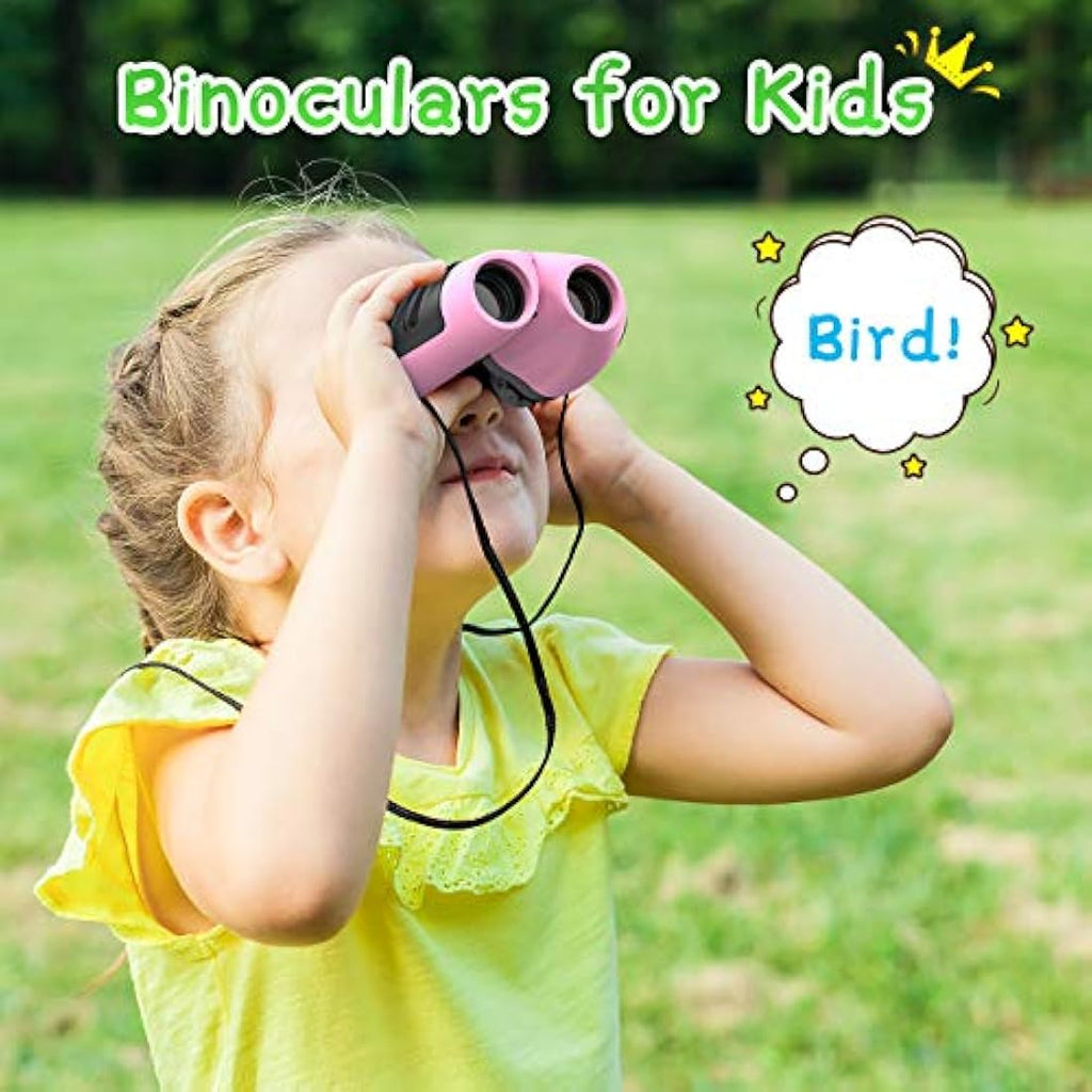 EUTOYZ Kids Binoculars – 8x21 Shockproof Outdoor Toys for Boys & Girls