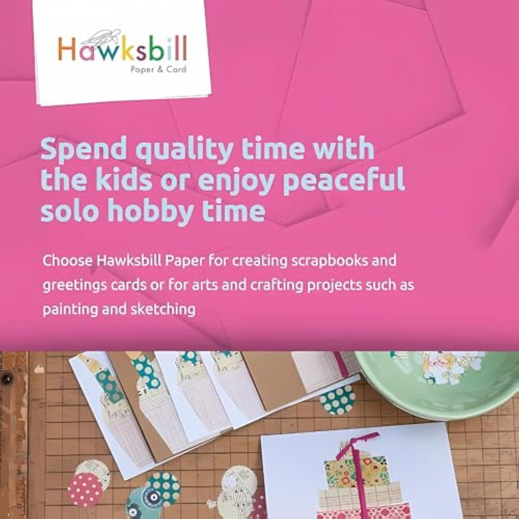 Hawksbill Paper A4 Coloured Card 160GSM – 250 Pack Premium Craft Paper
