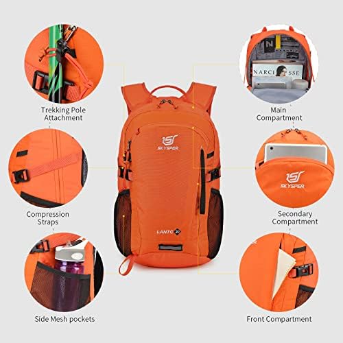 SKYSPER 20L Hiking Backpack – Lightweight Trekking Daypack for Men & Women
