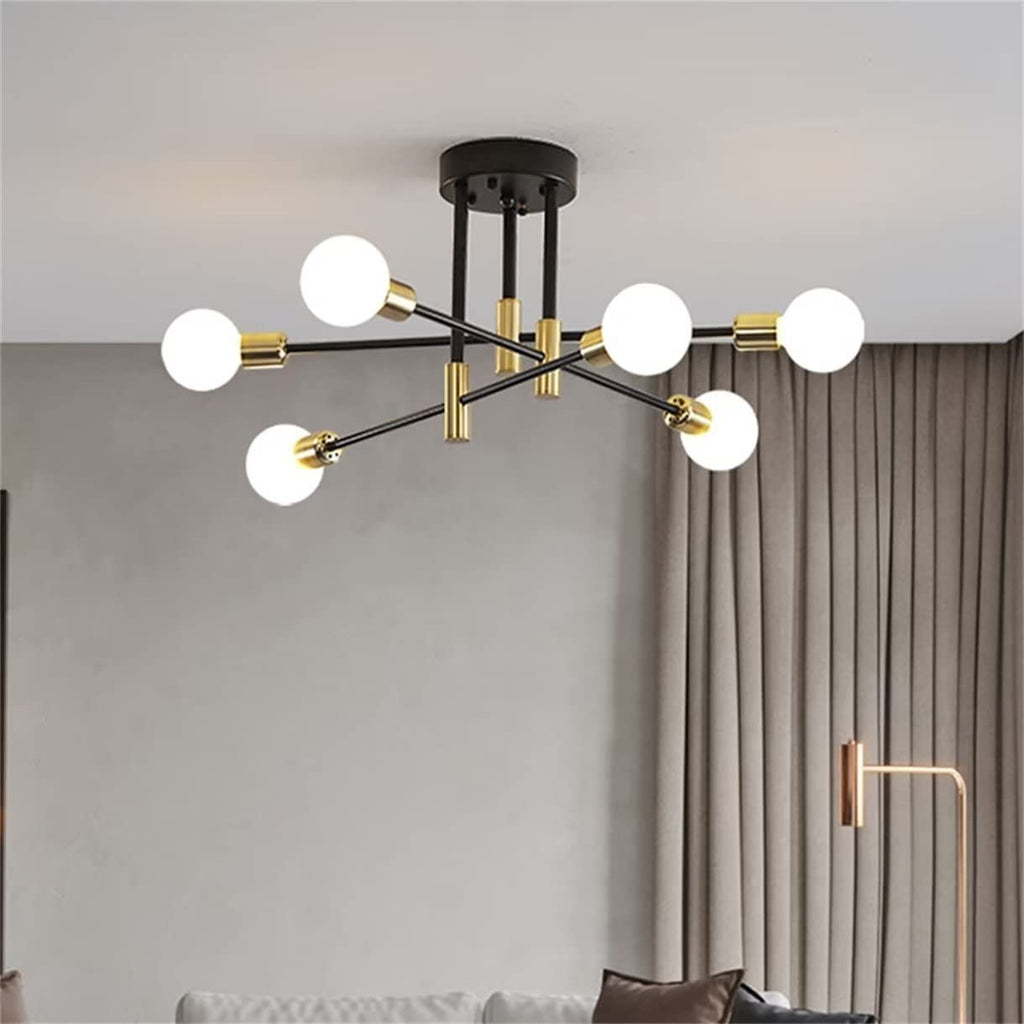 WQCSH Modern Minimalist Chandelier – Metal Satellite Pendant Light