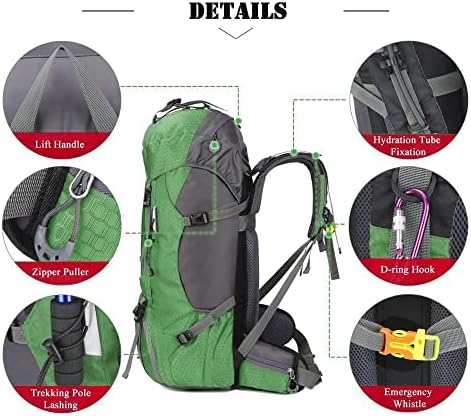 60L Waterproof Hiking Backpack – Lightweight Camping Rucksack