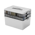 NUODWELL 3-Layer Medicine Storage Box | Portable Lockable First Aid Case