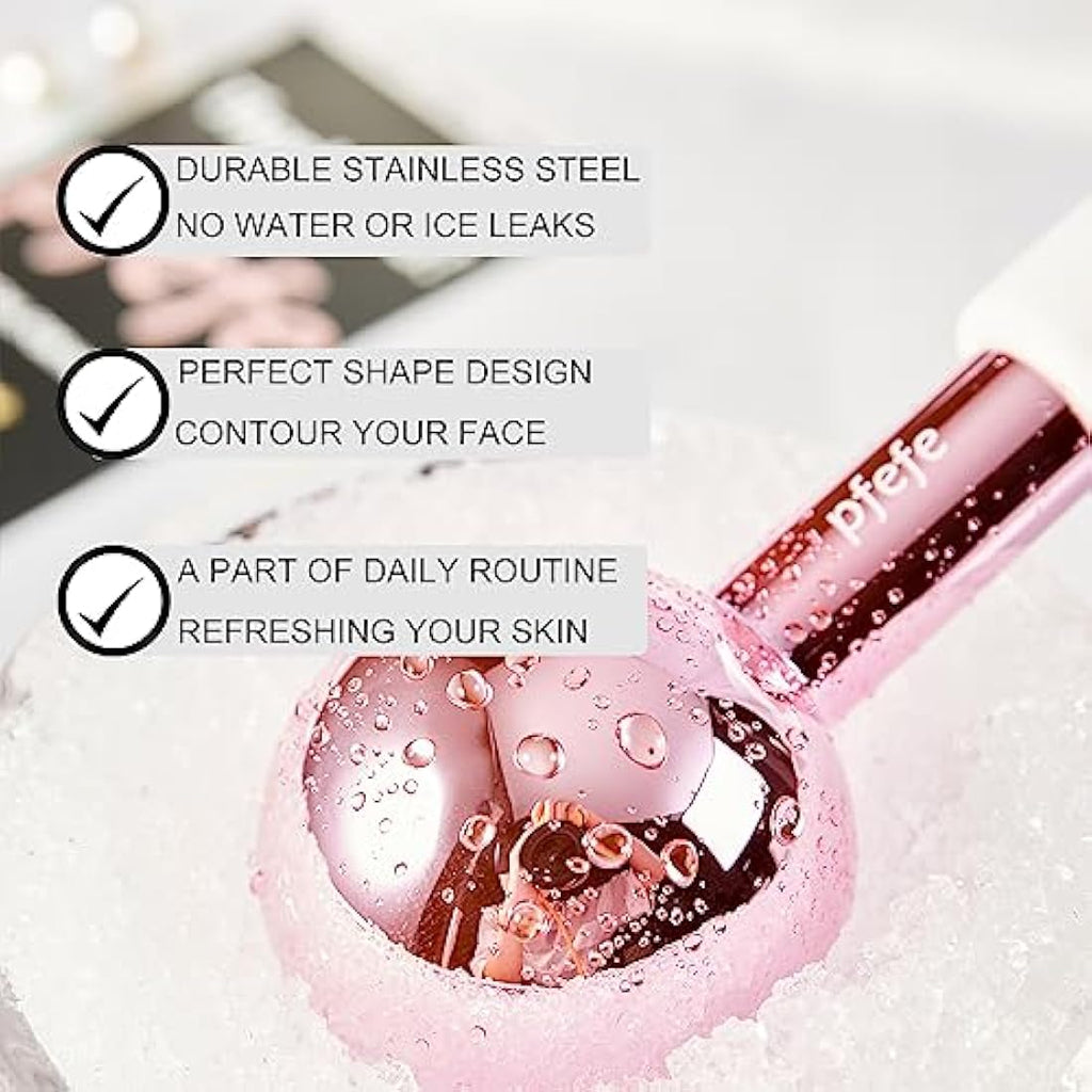 Pfefe Stainless Steel Ice Globes – Cryo Sticks for Face and Eyes