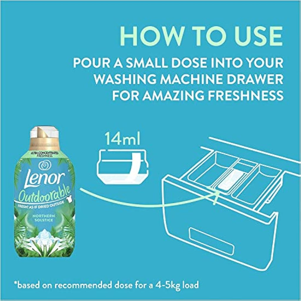 Lenor Outdoorable Fabric Conditioner Northern Solstice – 210 Washes (6x490ml)