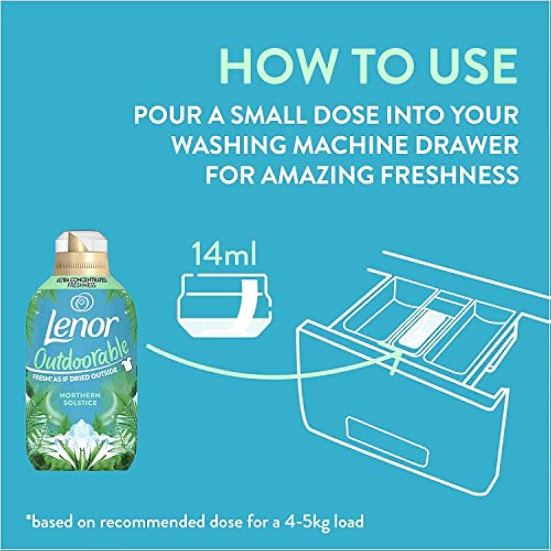 Lenor Outdoorable Fabric Conditioner Northern Solstice – 210 Washes (6x490ml)