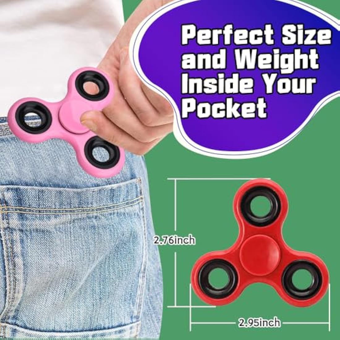 10 Pack Fidget Spinner Set – Alloy Sensory Stress Toys