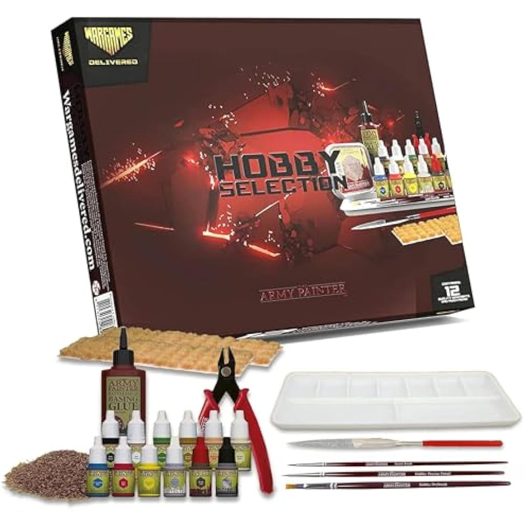 The Army Painter Hobby Tool Kit – 10 Acrylic Paints & Modeling Tools