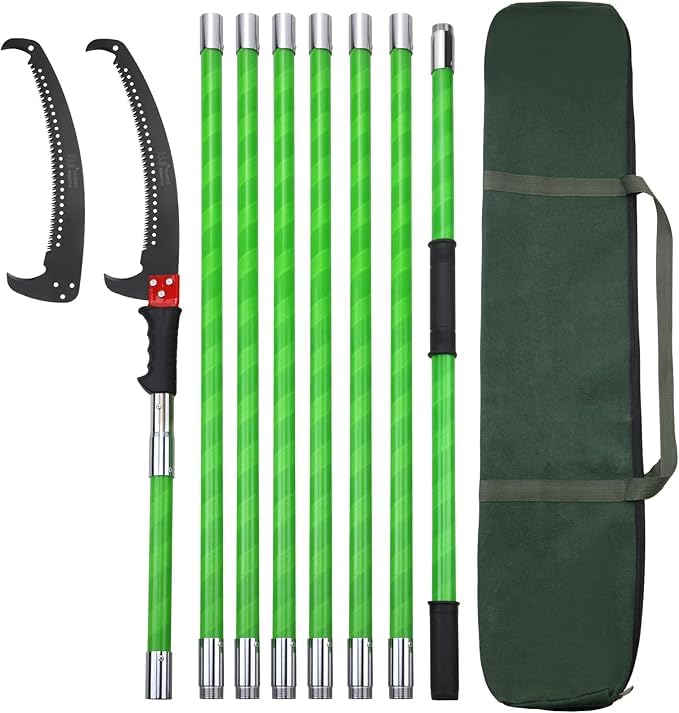 Jolof Store 26Ft Pole Pruning Saw | Extendable Manual Tree Trimmer