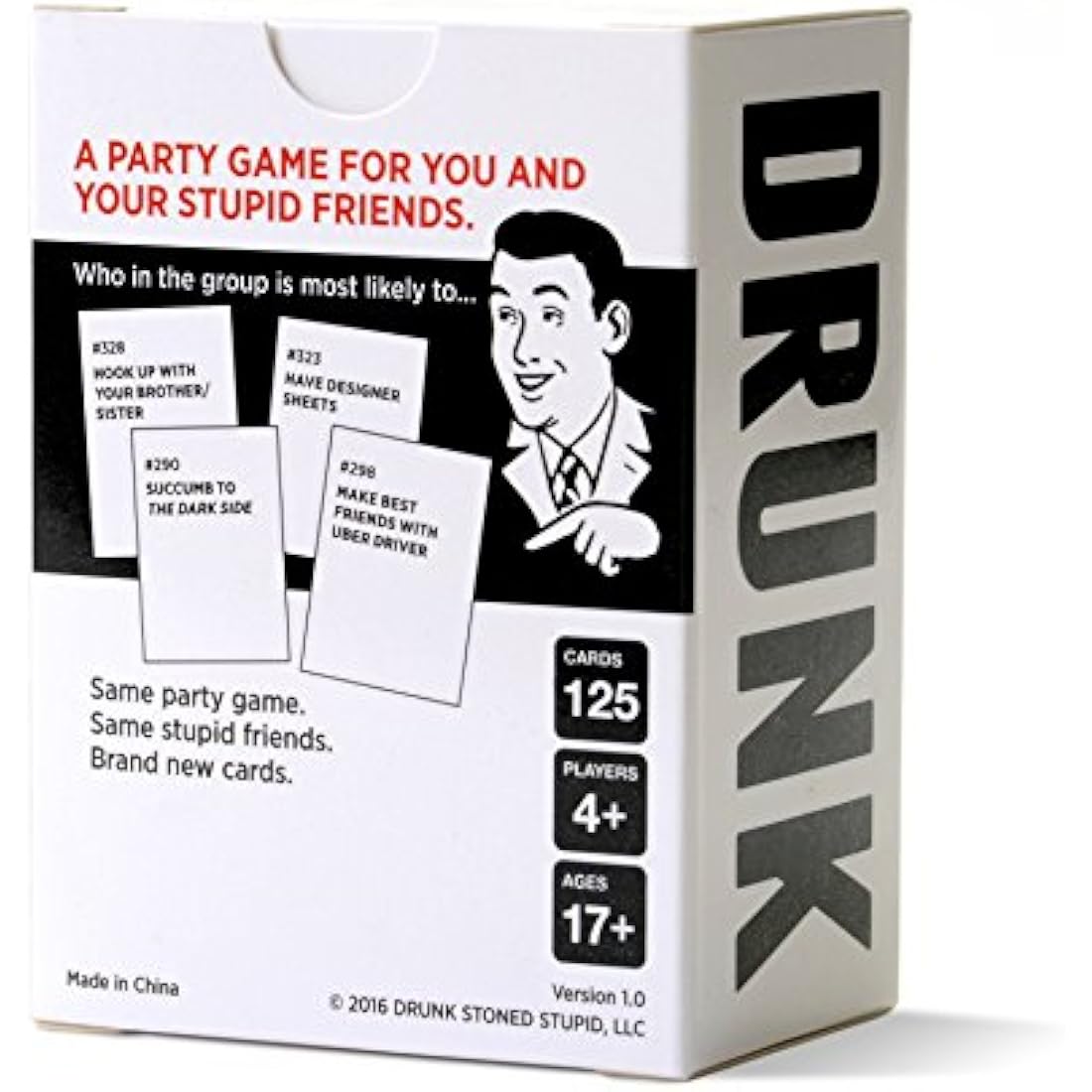 Drunk Stoned or Stupid: First Expansion Pack - 125 New Card Party Game