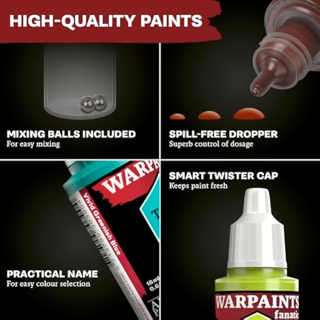 The Army Painter Warpaints Fanatic Mega Set - 50 Miniature Paints