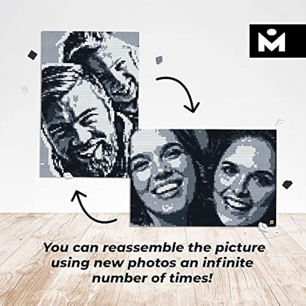 MOZABRICK Photo Builder Model M – DIY Pixel Art Mosaic Brick Set