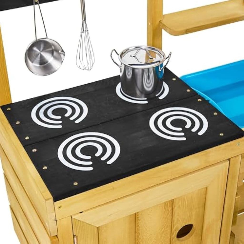 TP Toys Junior Chef Mud Kitchen – FSC Timber Outdoor Sensory Play Set