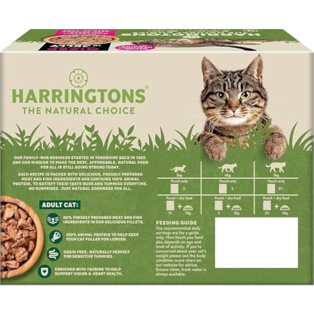 Harringtons Grain Free Wet Cat Food Mixed Jelly 72x85g Multi-Pack