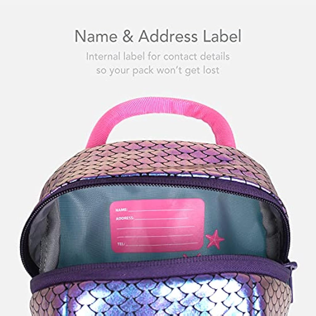 LittleLife Mermaid Toddler Backpack with Safety Rein & Harness