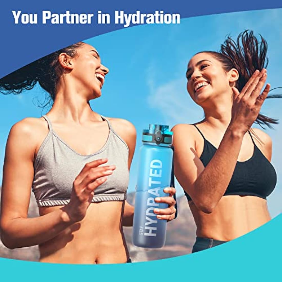 Sahara Sailor Motivational Water Bottle | 1L Tritan BPA Free Leakproof