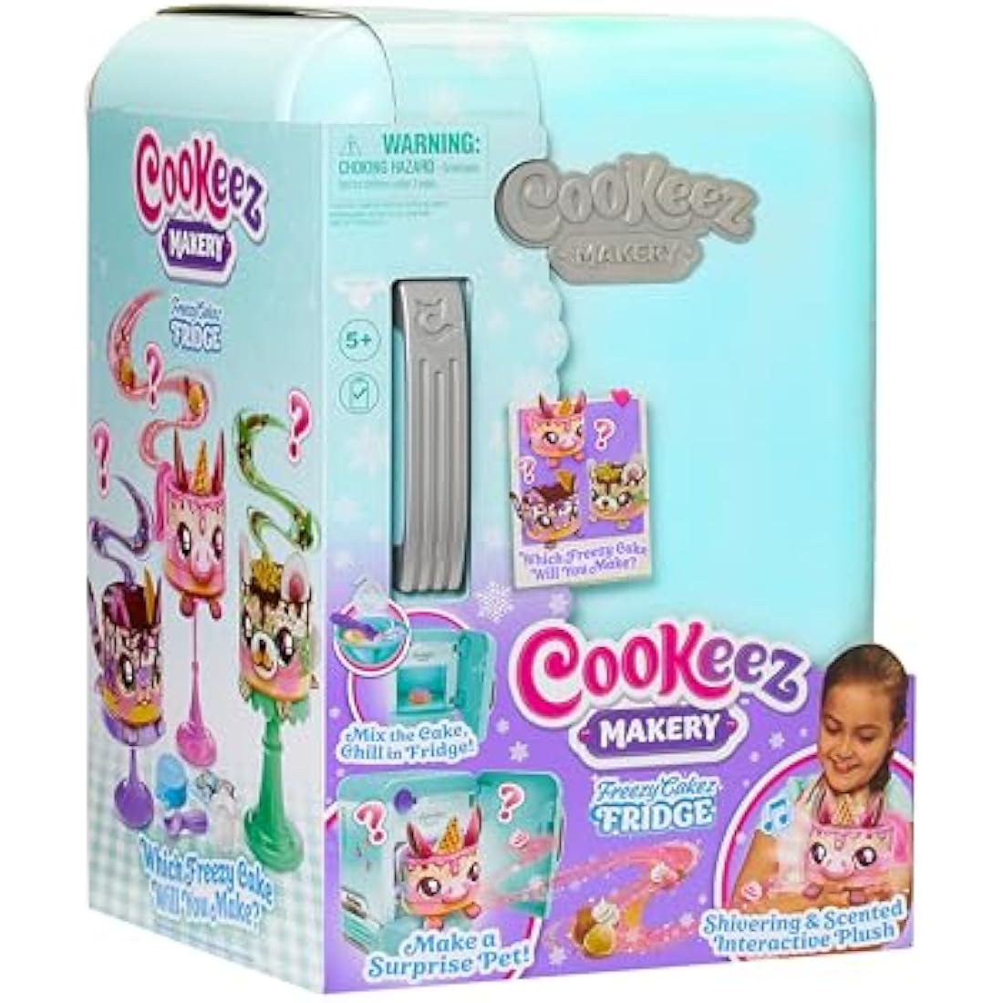Cookeez Makery Freezy Cakez – Interactive Scented Shivering Plush