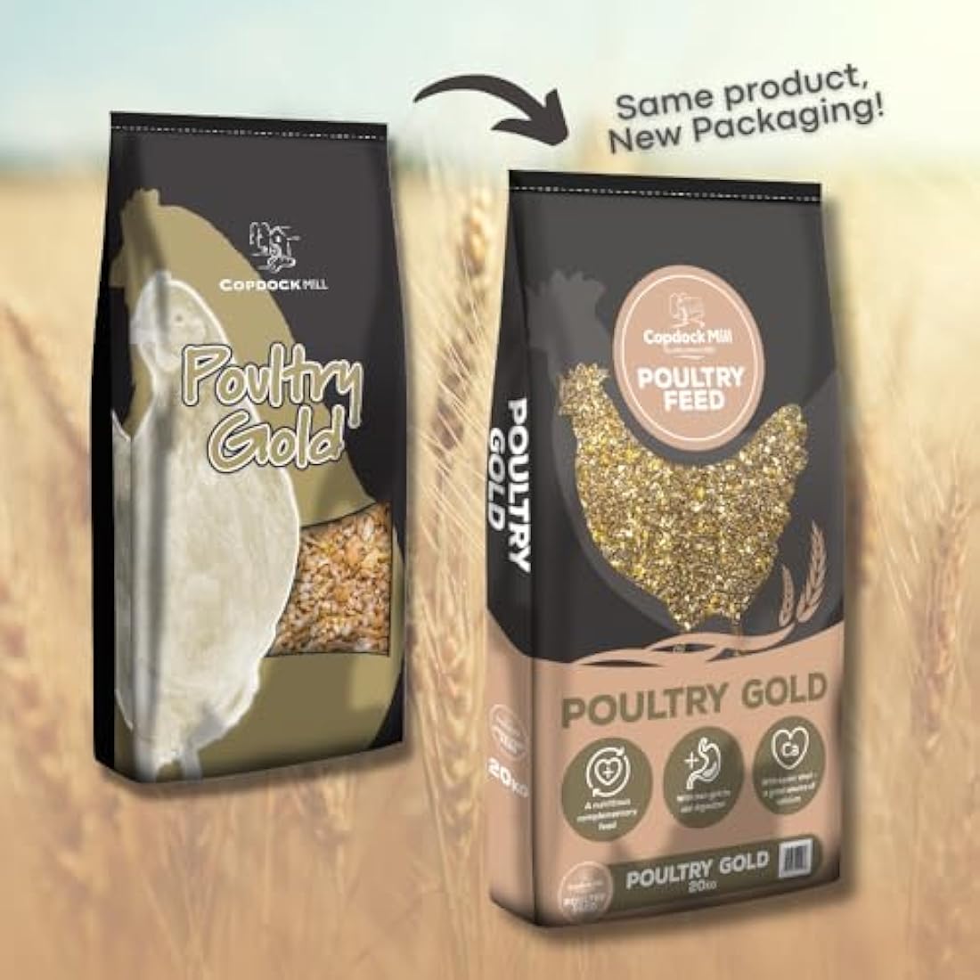 Copdock Mill Poultry Gold Chicken Feed - Layer Pellets with Oyster Shell 20kg