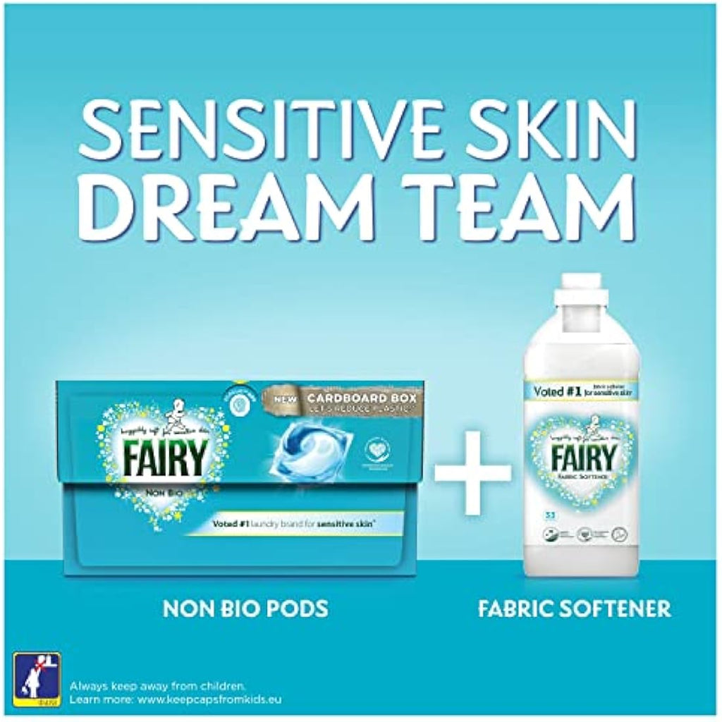 Fairy Non Bio All-in-1 PODS Laundry Detergent for Sensitive Skin - 122 Washes