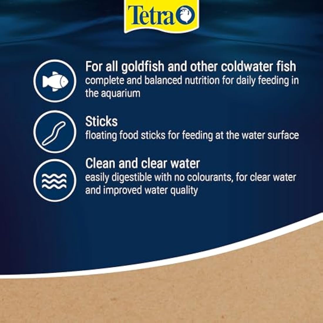 Tetra Goldfish Sticks – Floating Fish Food for Clean & Clear Water