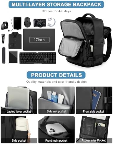 40L Travel Backpack | Airline Approved Laptop Gym Bag