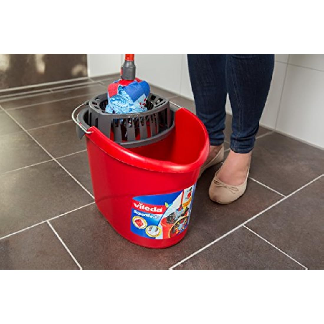 Vileda SuperMocio 3Action XL Mop Refill | Microfibre | Pack of 2