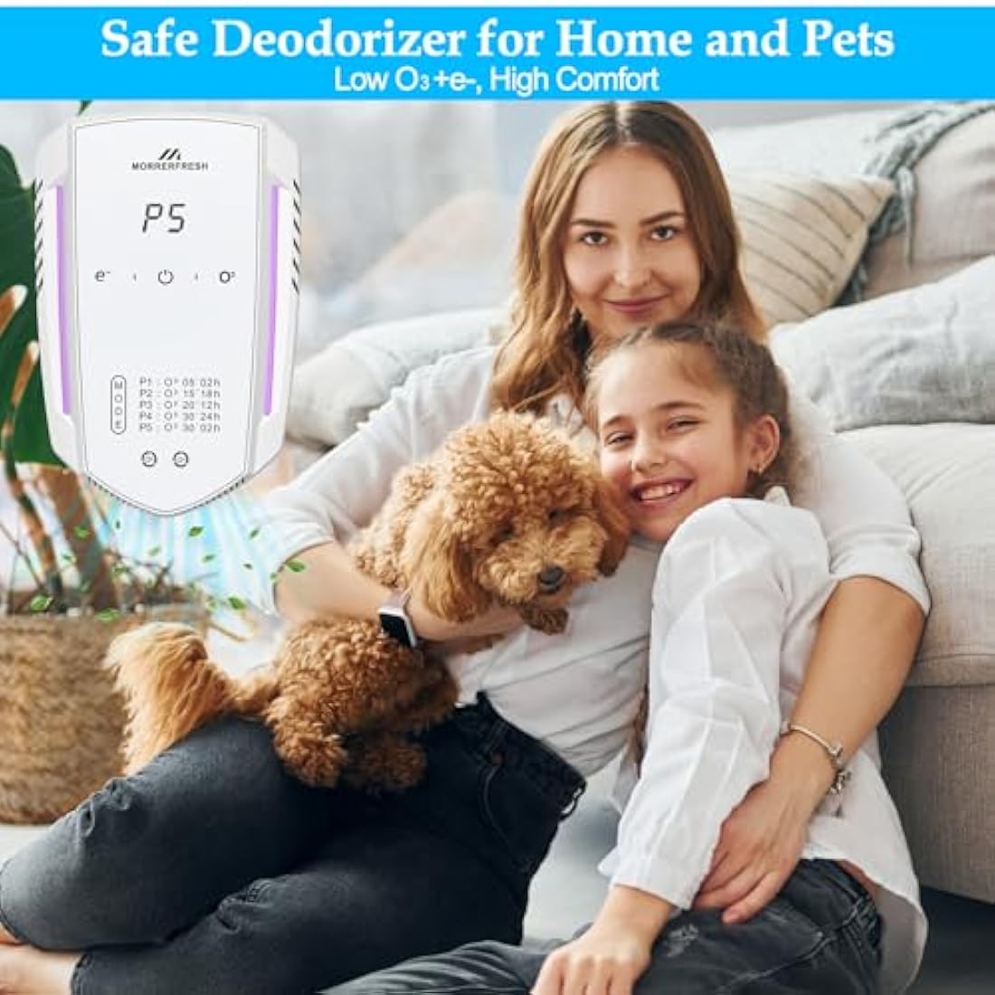 Morrerfresh Ozone Odor Eliminator – Portable Pet Deodorizer & Air Purifier