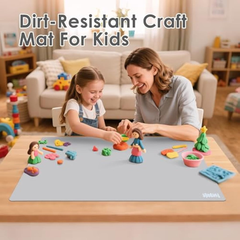 Extra Large Silicone Craft Mat for Epoxy Resin, 36x24" - Grey