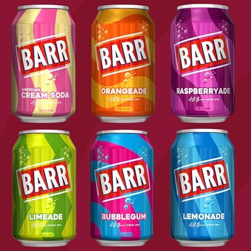 Barr Classic Cola Fizzy Drink - Low Sugar Soft Drink - 24 x 330ml Cans